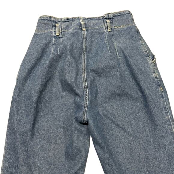 Abercrombie & Fitch Ultra High Rise Paperbag Waist Jeans Women's 30 Blue Cropped - Picture 6 of 7